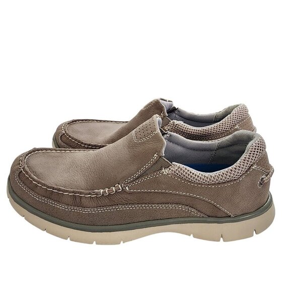 Dockers Leather Casual Slip-On Loafers Boat Shoes Tan Beige Men's 8 - Picture 4 of 10